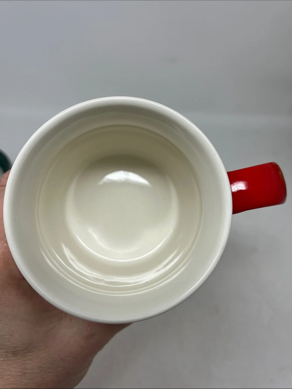 STARBUCKS MUGS BUNDLE OF 3 - 11oz RED GREEN WHITE LIKE NEW